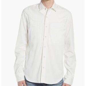Six Week Residency Men's Alejandro White Ranger Western Shirt Size‎ L NWT